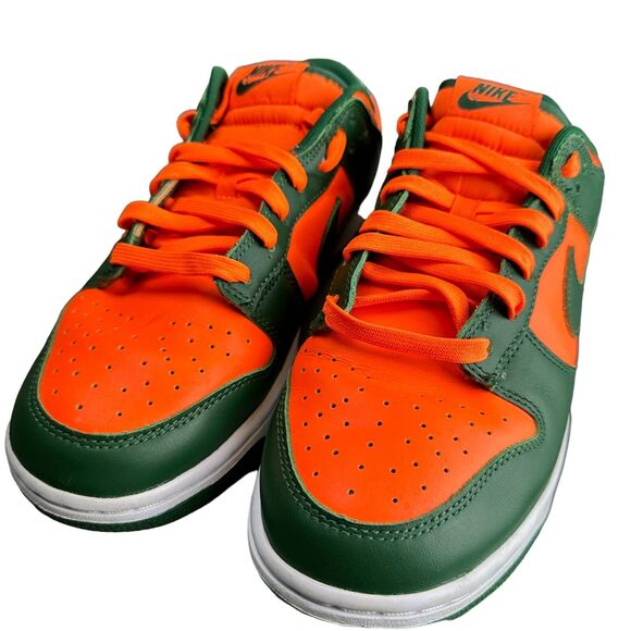Nike Dunk Low Miami Hurricanes Green/Orange 2022 Size 9 main image 15
